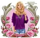 Blonde with flowers - Jaya