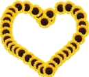 Sunflower Smilie Heart