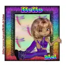Cute Girl saying Hello - Mel