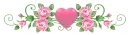 Pink heart roses