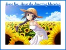 HOPE YOU HAVE AN AMAZING MORNING  