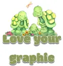 Cute Turtles love your graphic