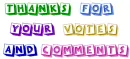 Block Letters - Thank you