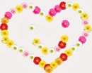 Wildflower Smiley Heart