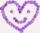 Purple Smiley Heart