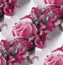 Pink roses garland ~ background