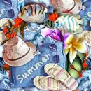 Seamless Summer Background