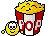 Smily Eating Pop Corn