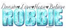 Word art-Dream, love hope, believe, Bllue-Robbie