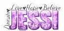Word art-Dream, love hope, believe, Purple-Jessi