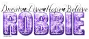 Word art-Dream, love hope, believe, Purple-Robbie2