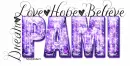 Word art-Dream, love hope, believe, Pami