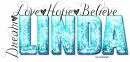 Word art-Dream, love hope, believe, blue-Linda