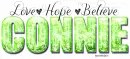 Word art-Dream, love hope, believe, green-Connie