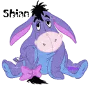 Personalized Glittery Eeyore.. Shian