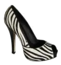 Zeebra Stripe High Heel-to be personalized