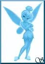 Blue Tinkerbell-ready to be personalized