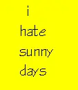 sunny days