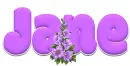 Purple Flowers - Jane
