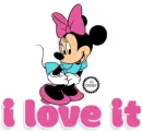 I love it (smaller version-Minnie Mouse)