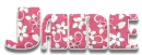 Pink with flowers - Jane