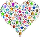 Rainbow Star Heart