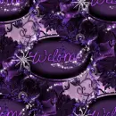 Purple Steampunk Welcome background