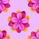 Pink flowers Seamless Background