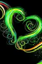 Green Neon Heart
