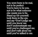 Don't Judge