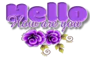Pretty flowers - Hello