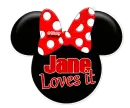 Minnie Mouse head - Jane