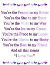You're The Peanut To My Butter
