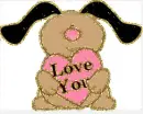 dog with heart