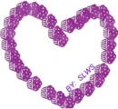 Purple Cupcake Heart