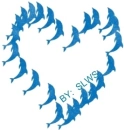 Blue Dolphin Heart