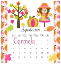 Sept. Calendar- Carmela