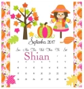 Sept. Calendar- Shian
