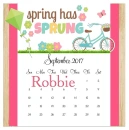 Spring Calendar- Robbie
