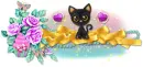 Cute cat divider