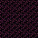 Pink hearts on black seamless bg