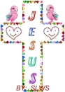Rainbow Jesus Cross