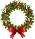 Candy Cane Wreath