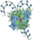 Blue Candy Canes