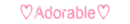 Adorable word