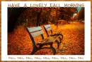 HAVE A LOVELY FALL MORNING