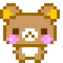 Rilakkuma pixel gif