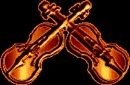 CrossingViolinsInBronze