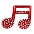 SparklyMusicRubyRed