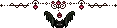 Pixel Halloween Bat Divider 